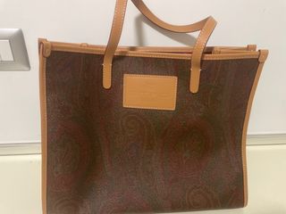 Borsa Etro Paisley Marrone e Rossa