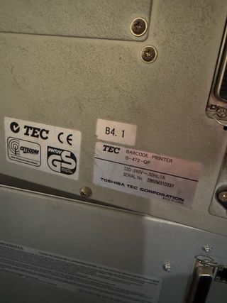 Impresora Térmica Industrial TEC B-472 etiquetador