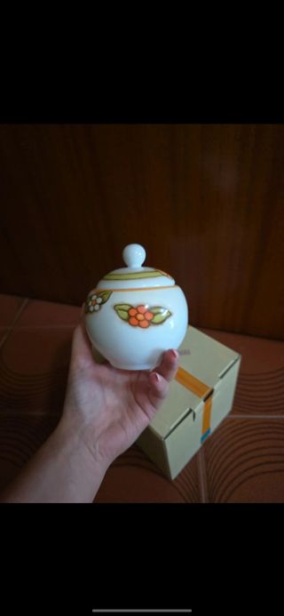 Zuccheriera Thun in ceramica decorata