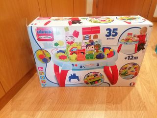 Mesa de bloques para bebés +12 meses