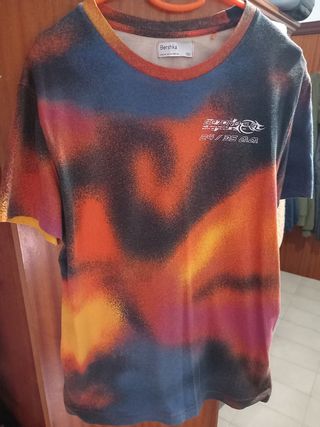 Camiseta Bershka multicolor Talla XS
