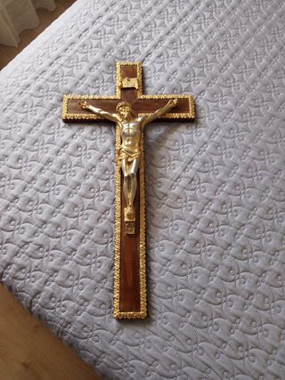 Crucifijo Bronce Antiguo 60cm 25 euros