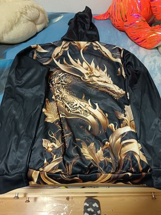 Sudadera con dragón dorado Talla L