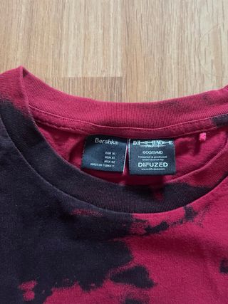 Camiseta Death Note XL Roja y Negra Bershka
