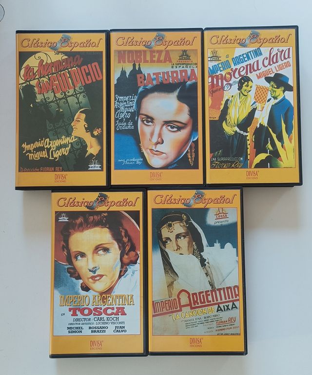 Preciosa Colección VHS Español Imperio Argentina