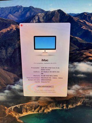 iMac 21.5 Plata