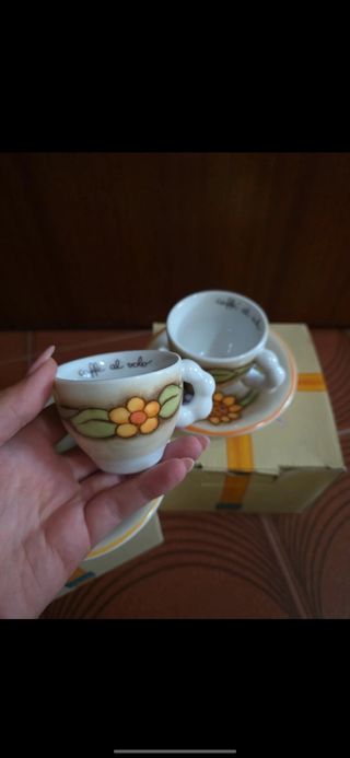 Set 2 Tazzine Caffè Thun Floreale