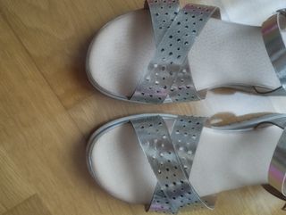 Sandalias plateadas Oh! Girl talla 38