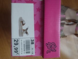 Sandalias plateadas Oh! Girl talla 38