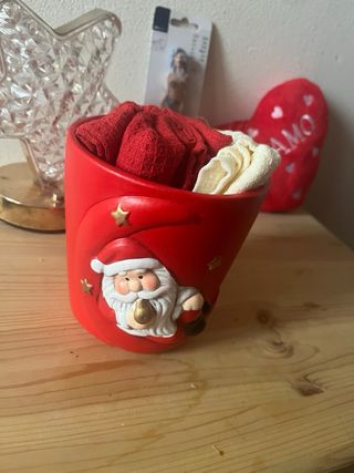 Vaso Natale Babbo Natale Rosso