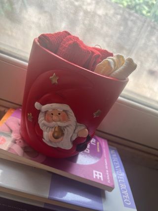 Vaso Natale Babbo Natale Rosso