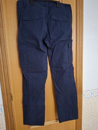 Pantalón Cargo Hombre Azul Marino T.44 SIN ESTRENA