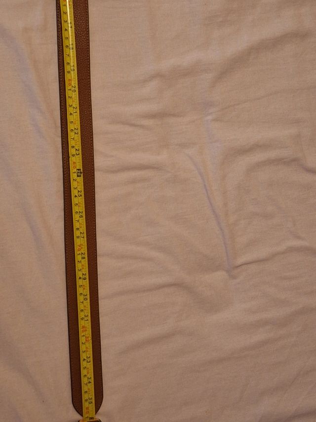 Correa Ralph Lauren Negra Hebilla Dorada RL