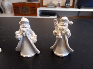 Conjunto de 4 figuras Papa Noel para colgar