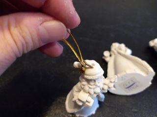 Conjunto de 4 figuras Papa Noel para colgar