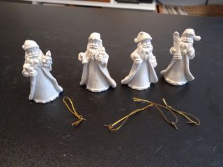 Conjunto de 4 figuras Papa Noel para colgar