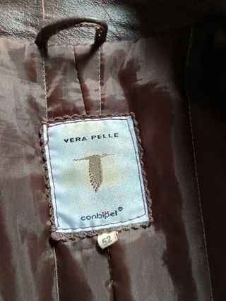 Cappotto Vera Pelle Conbipel XL Marrone