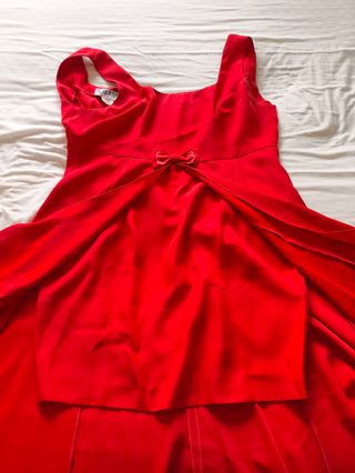 Conjunto Vestido y Bolso Fiesta Rojo