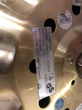 Ventilador de techo con lámpara
