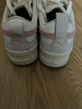 Zapatillas Puma Mayze Mujer Blancas Rosas.