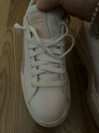 Zapatillas Puma Mayze Mujer Blancas Rosas.