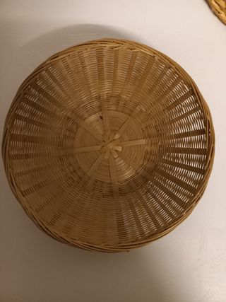 Cestino rotondo in bambù