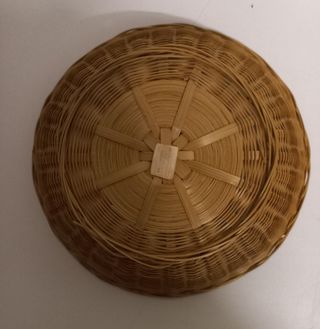 Cestino rotondo in bambù