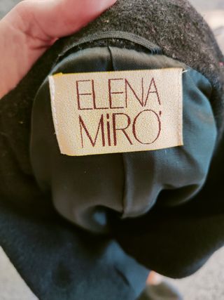 Cappotto Elena Mirò Mohair e Lana Nero 