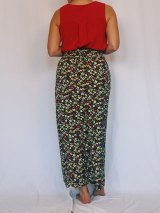Falda pareo vintage floral
