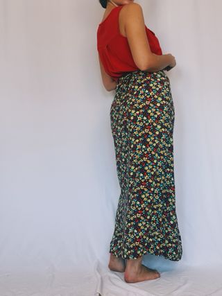 Falda pareo vintage floral