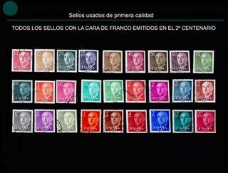 Sellos Cara de Franco Usados España 1955-1975