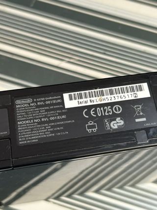 Consola Nintendo Wii RVL-001 (EUR) 2016 año