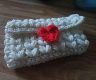 Portafoglio porta trucchi fatto a mano