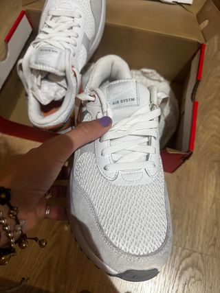 Zapatillas Nike Air Max Mujer Blancas Naranja