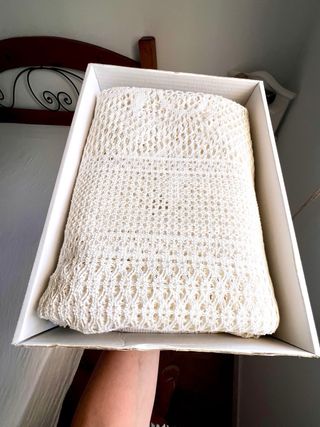 Colcha calada para cama de 135