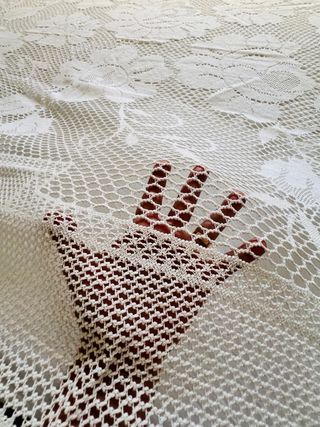 Colcha calada para cama de 135