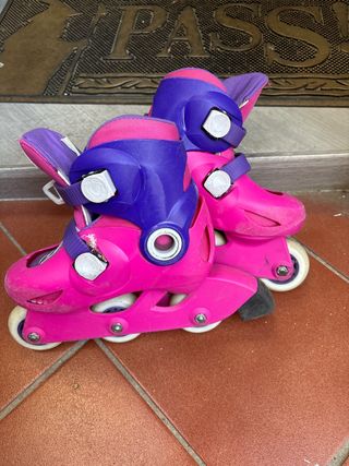 Patines Decathlon Talla 24-25 Rosa/Morado