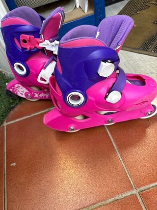 Patines Decathlon Talla 24-25 Rosa/Morado