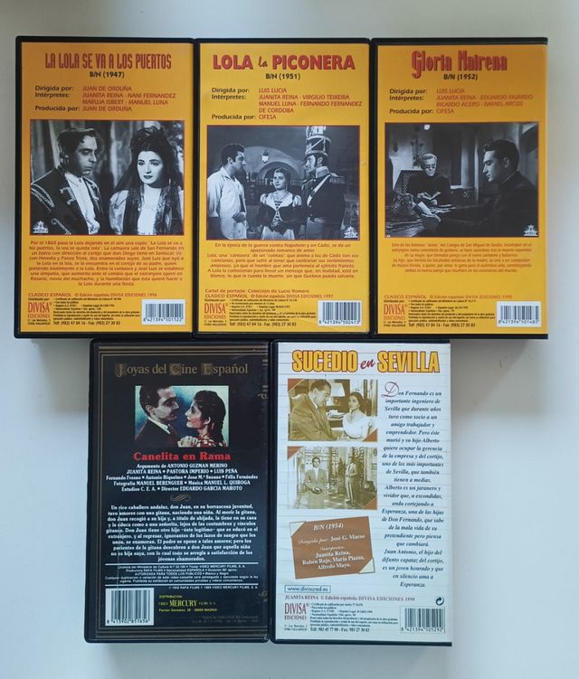 Colección VHS Juanita Reina Clásico Español