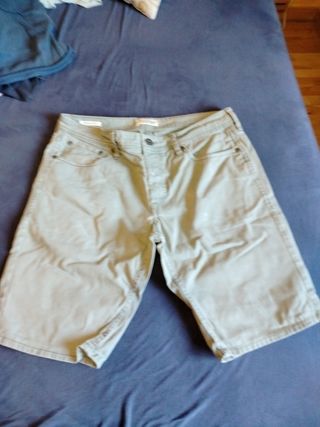 Pantalón corto Jack & Jones beige talla M
