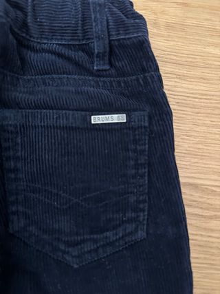 Pantaloni velluto Brums blu