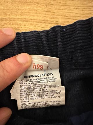 Pantaloni velluto Brums blu