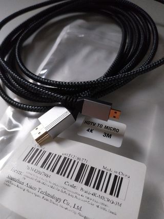 Cable HDMI a Micro HDMI 4K 3M