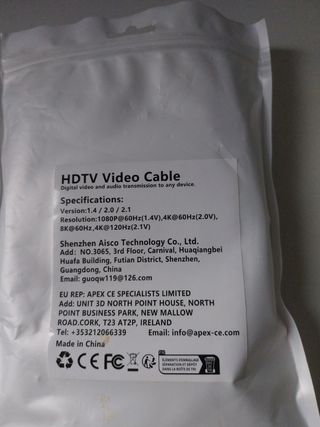 Cable HDMI a Micro HDMI 4K 3M