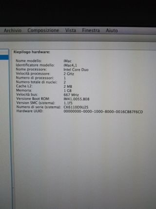 Apple iMac 20 pollici