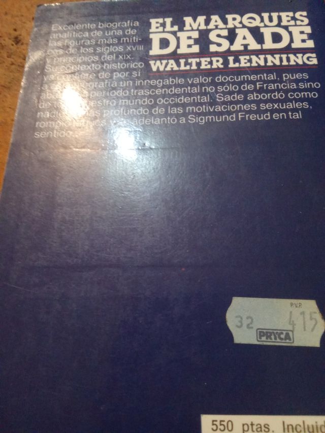 MARQUéS DE SADE, EL