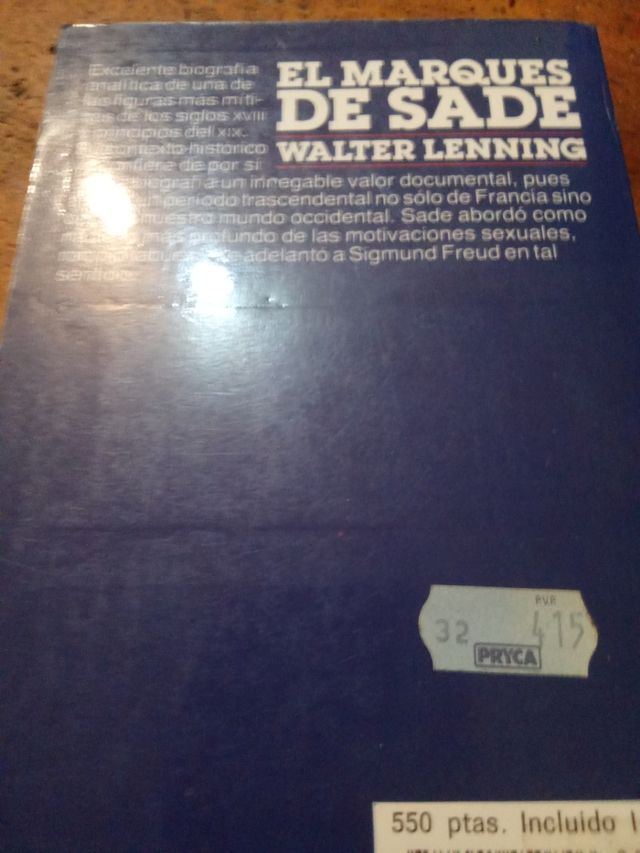 MARQUéS DE SADE, EL