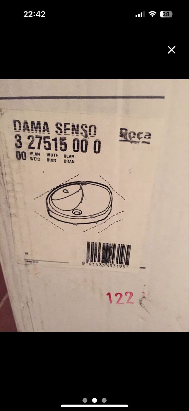 Vendo Lavabo Roca Blanco Porcelana