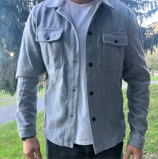 Chaqueta de vestir gris hombre