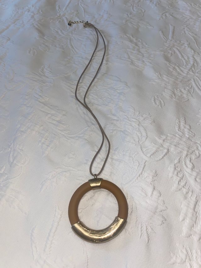 Colgante Aro Marrón y Dorado